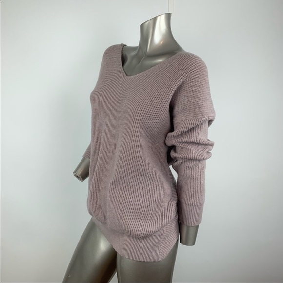 O&O twist back mauve sweater - Picture 5 of 8